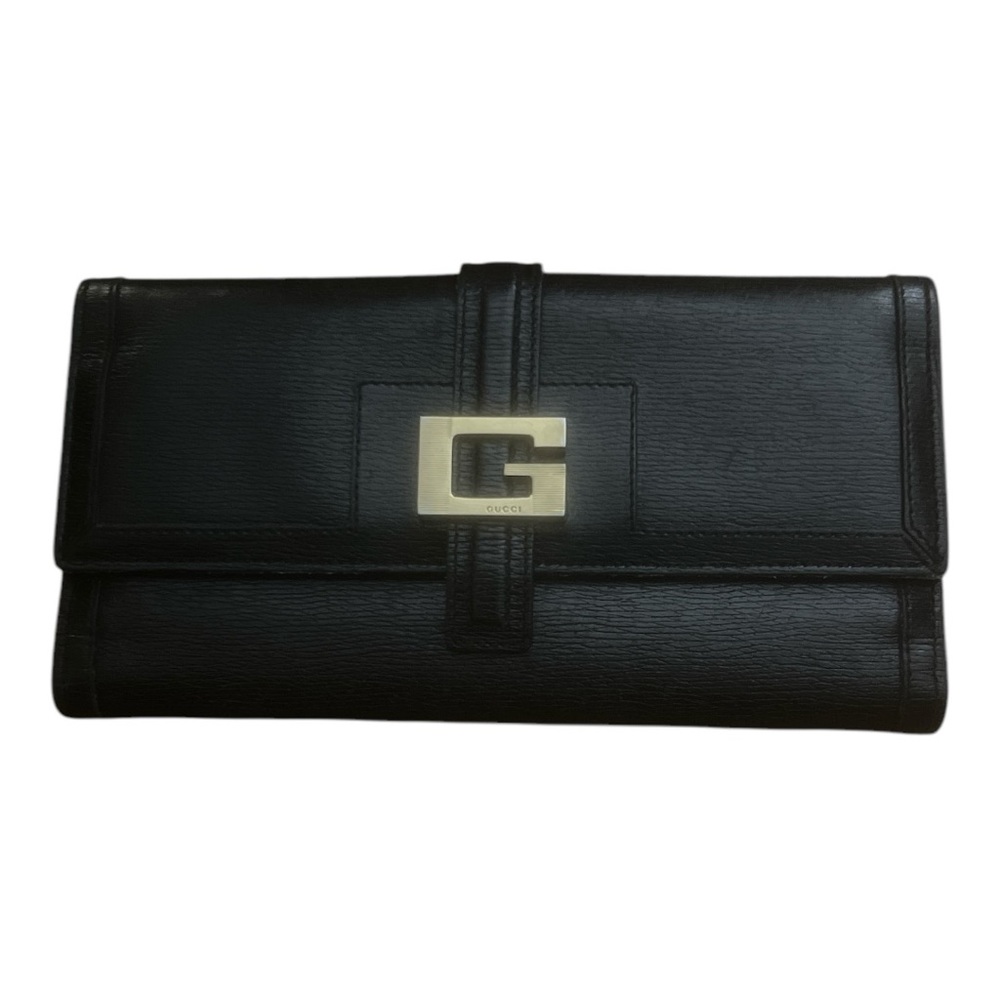 Authentic Gucci long Epi leather wallet